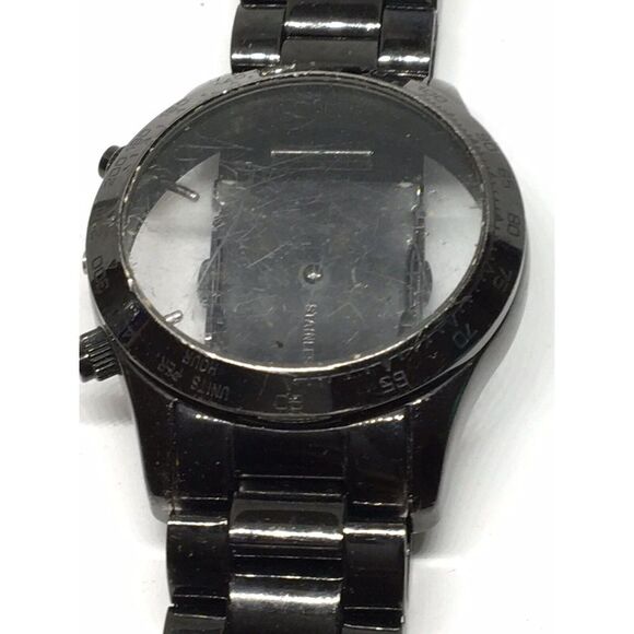 Authentic Michael Kors Watch Parts Links Case Band 18mm Silver A649 - Picture 2 of 6